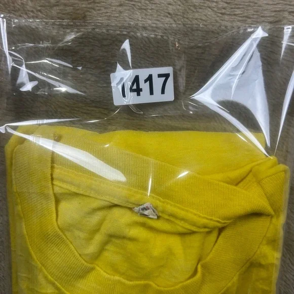 Vintage Screen Stars Mark Twain Great New York State Fair Milk T-Shirt Yellow L - Picture 8 of 8